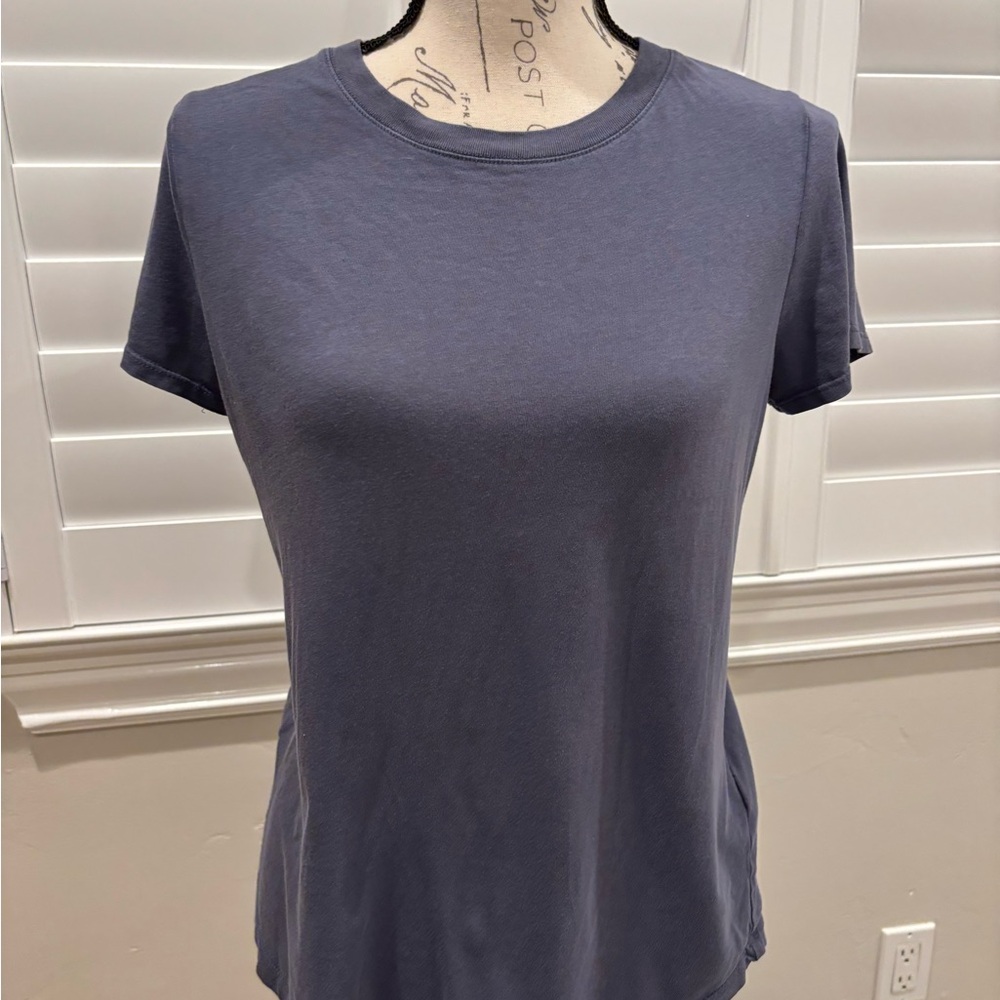 Madewell Short Sleeve Crewneck Tee in Dusty Blue